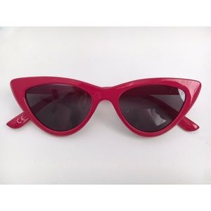Red Cat eye sunglasses